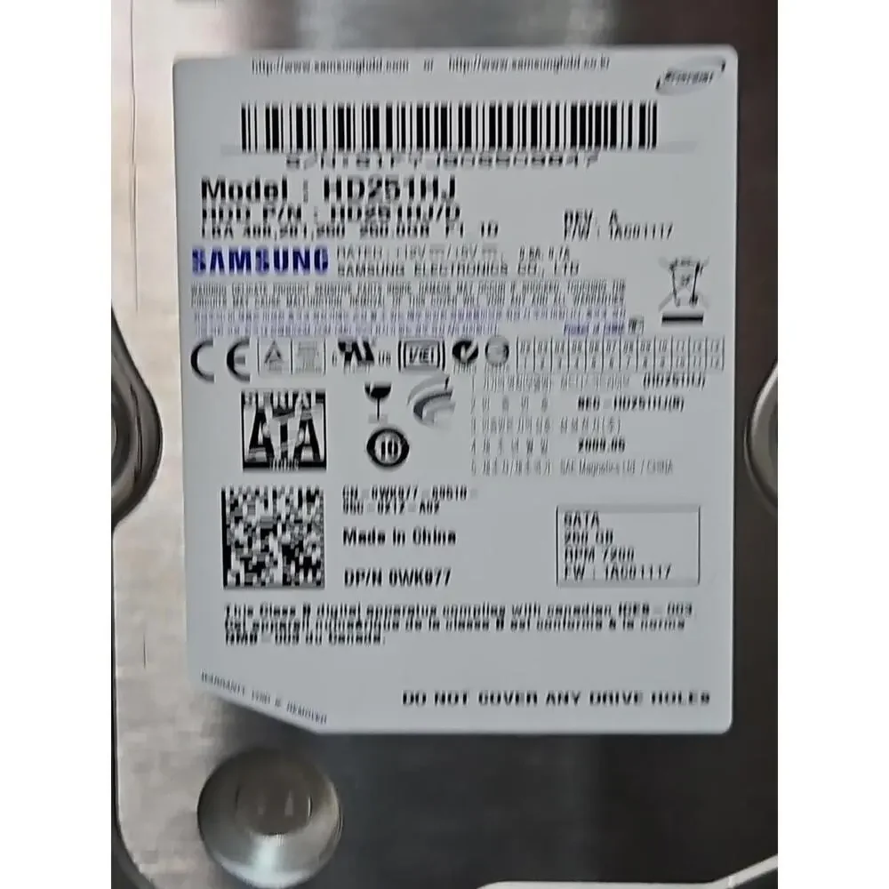 Lot of 4-Samsung HD251HJ SpinPoint F1 250GB 7200RPM 8MB Buffer 3.5in Hard Drives